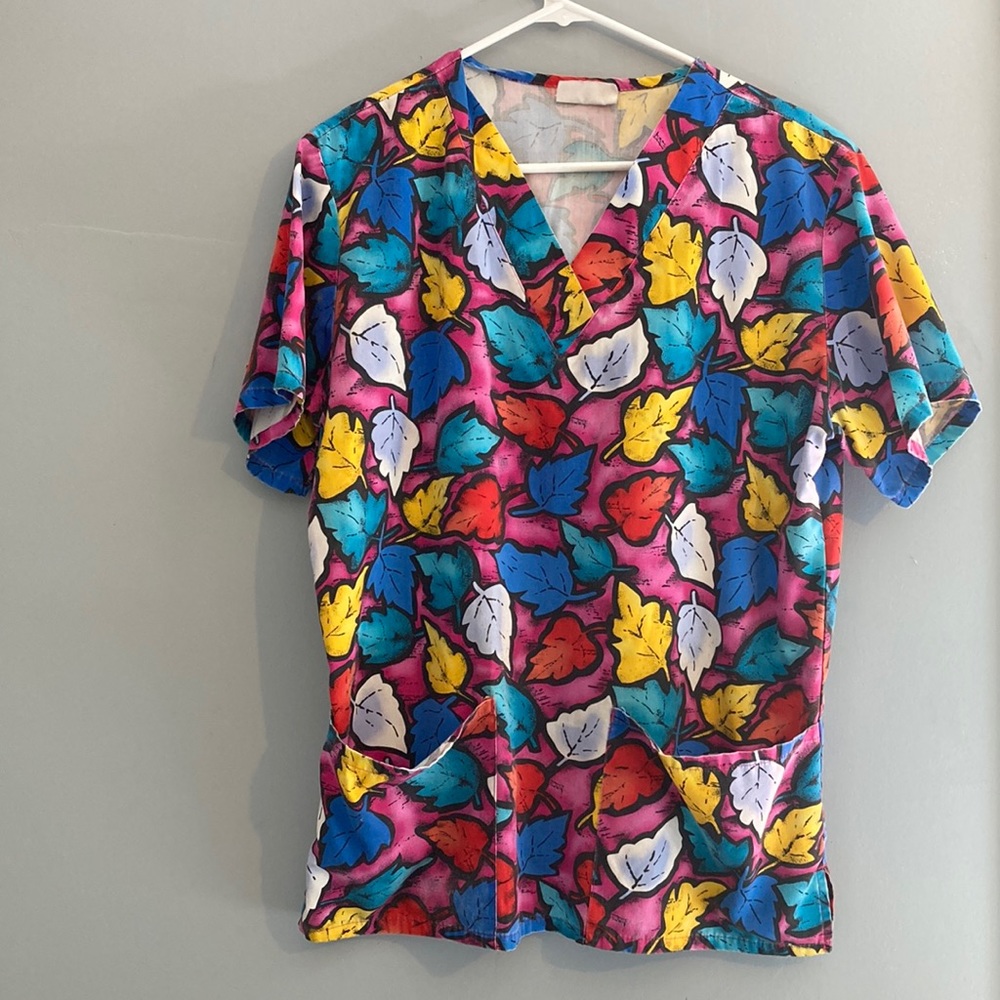 Fall scrub top